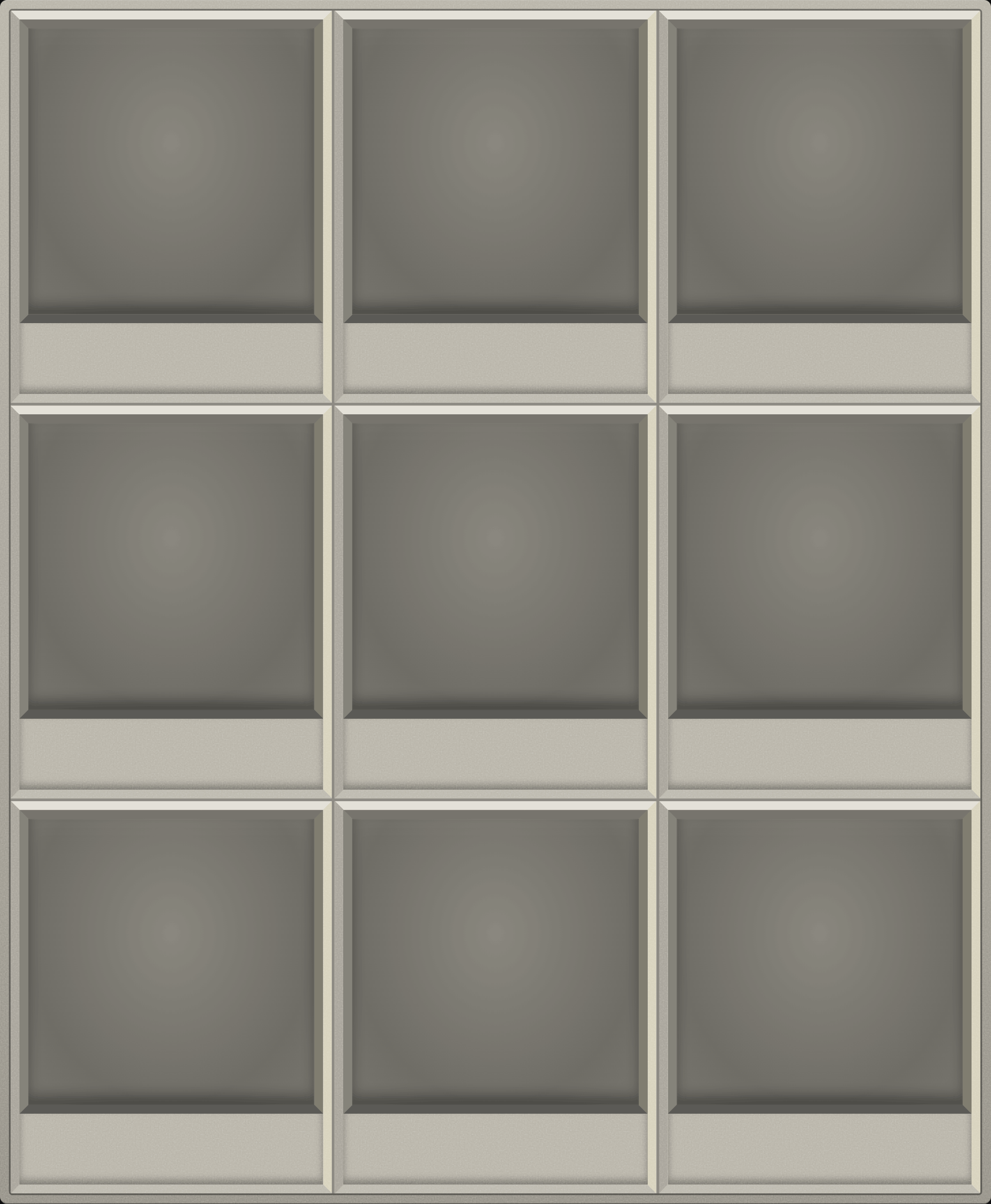 Linen Bone Display Case (3x3)